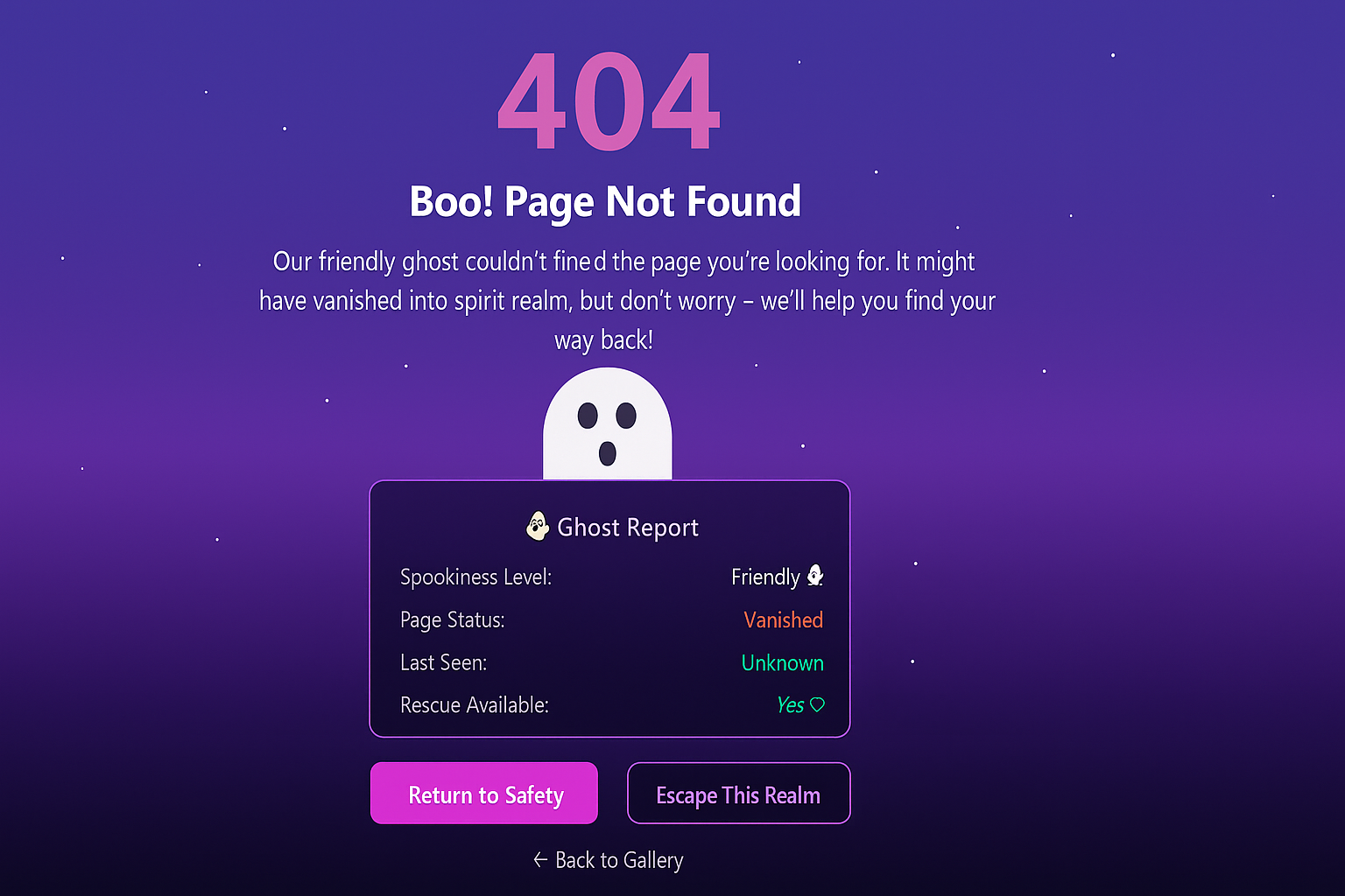 404 Ghost Page preview